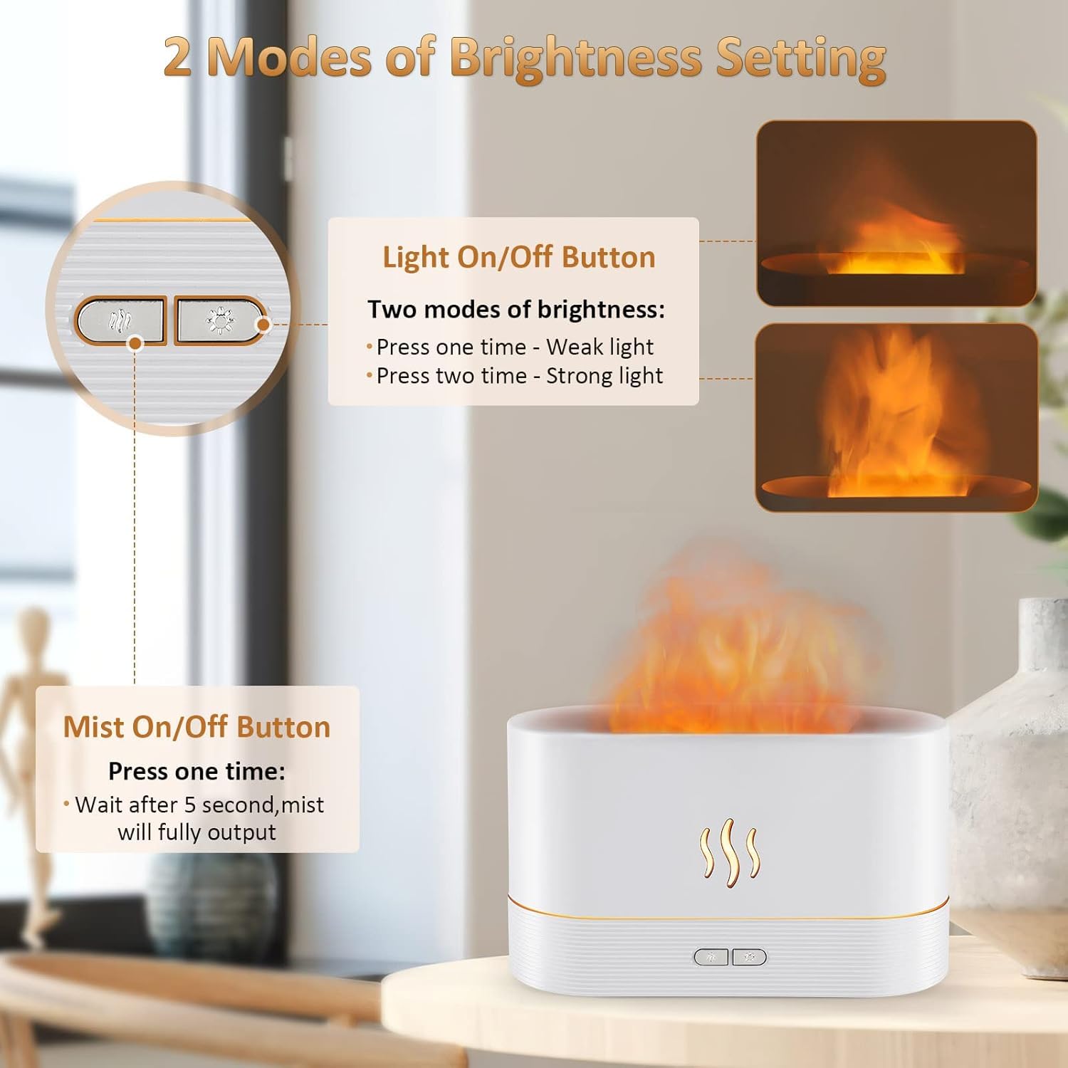 Flame Air Diffuser Humidifier
