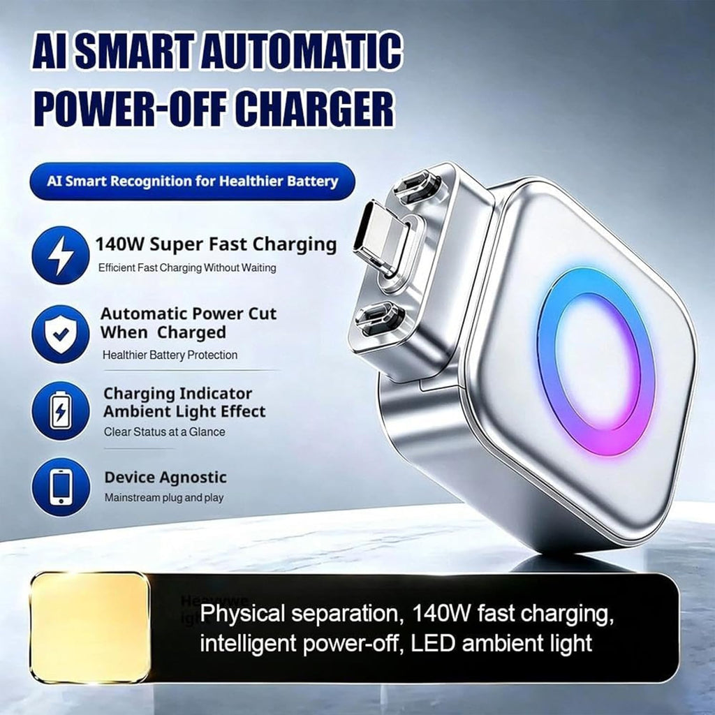 USB-C Smart Auto Eject Adapter with Charging Indicator Light