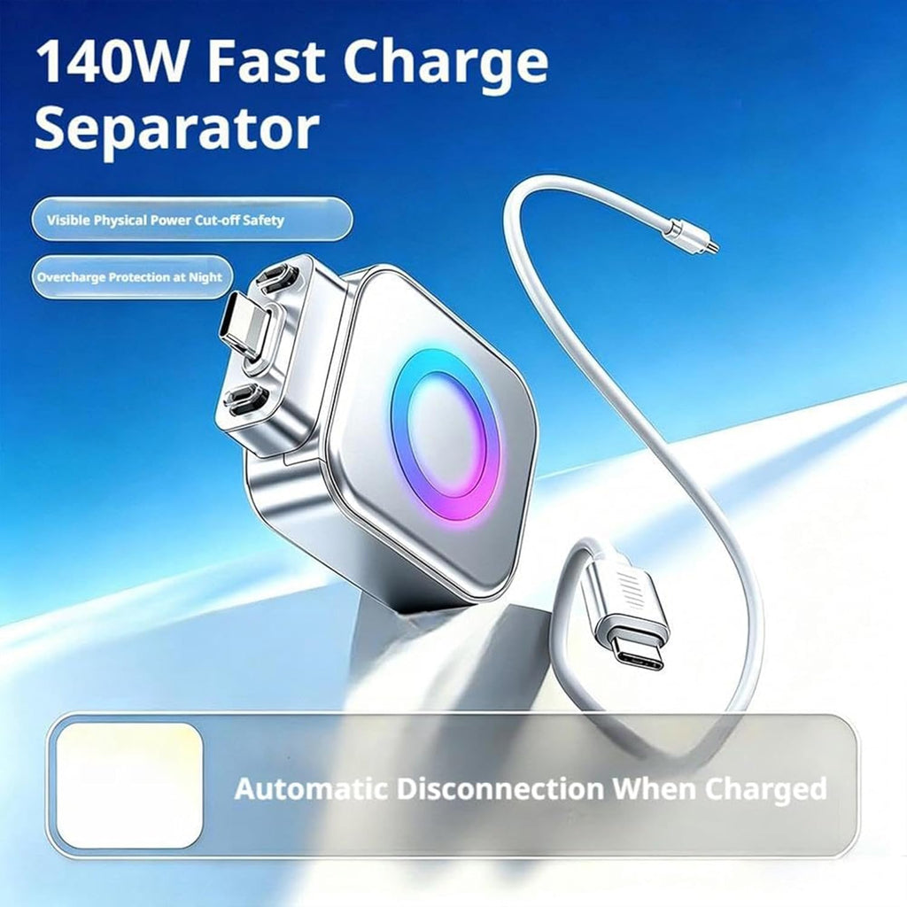 USB-C Smart Auto Eject Adapter with Charging Indicator Light