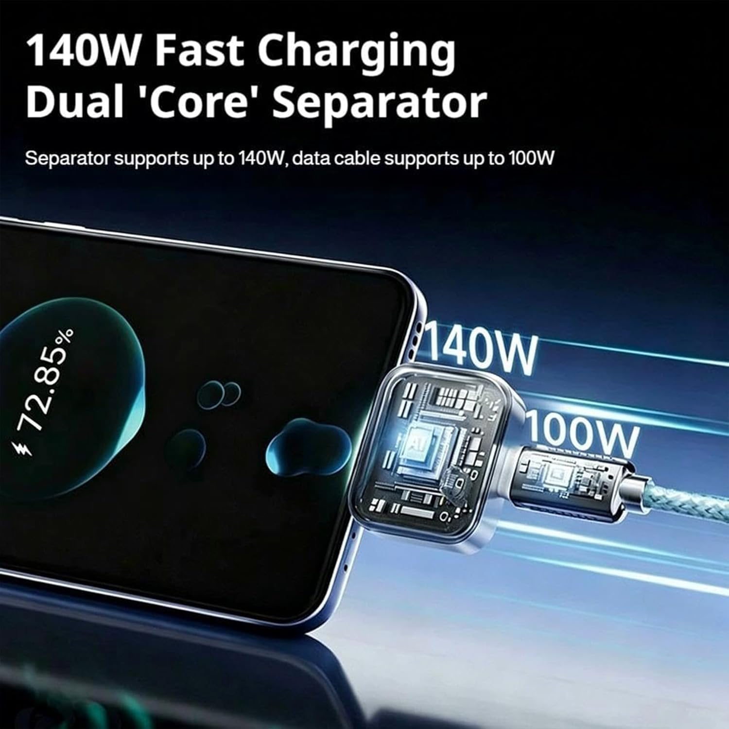USB-C Smart Auto Eject Adapter with Charging Indicator Light