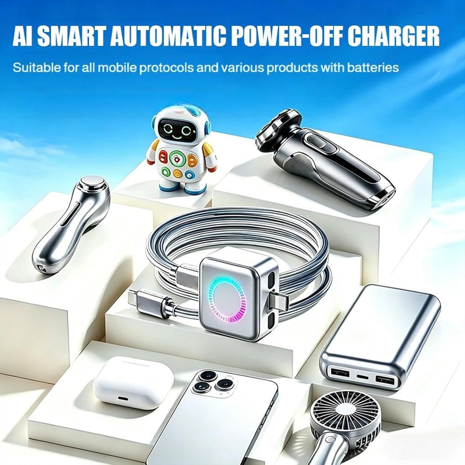 USB-C Smart Auto Eject Adapter with Charging Indicator Light