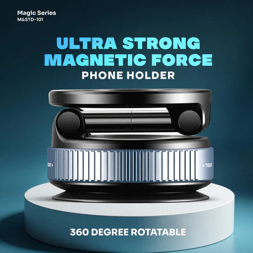 Magnetic Phone Holder – 360° Rotation & Strong Suction Base