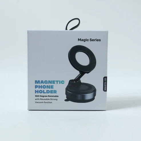 Magnetic Phone Holder – 360° Rotation & Strong Suction Base
